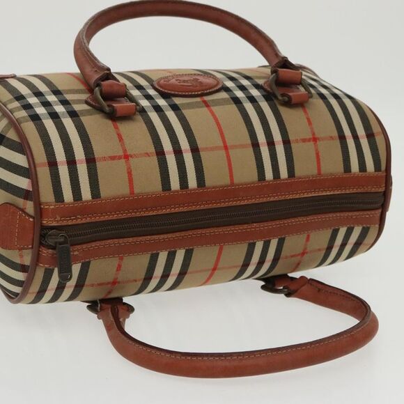 Burberry Nova Check Beige Canvas Handbag (Pre-Owned) - Picture 14 of 16
